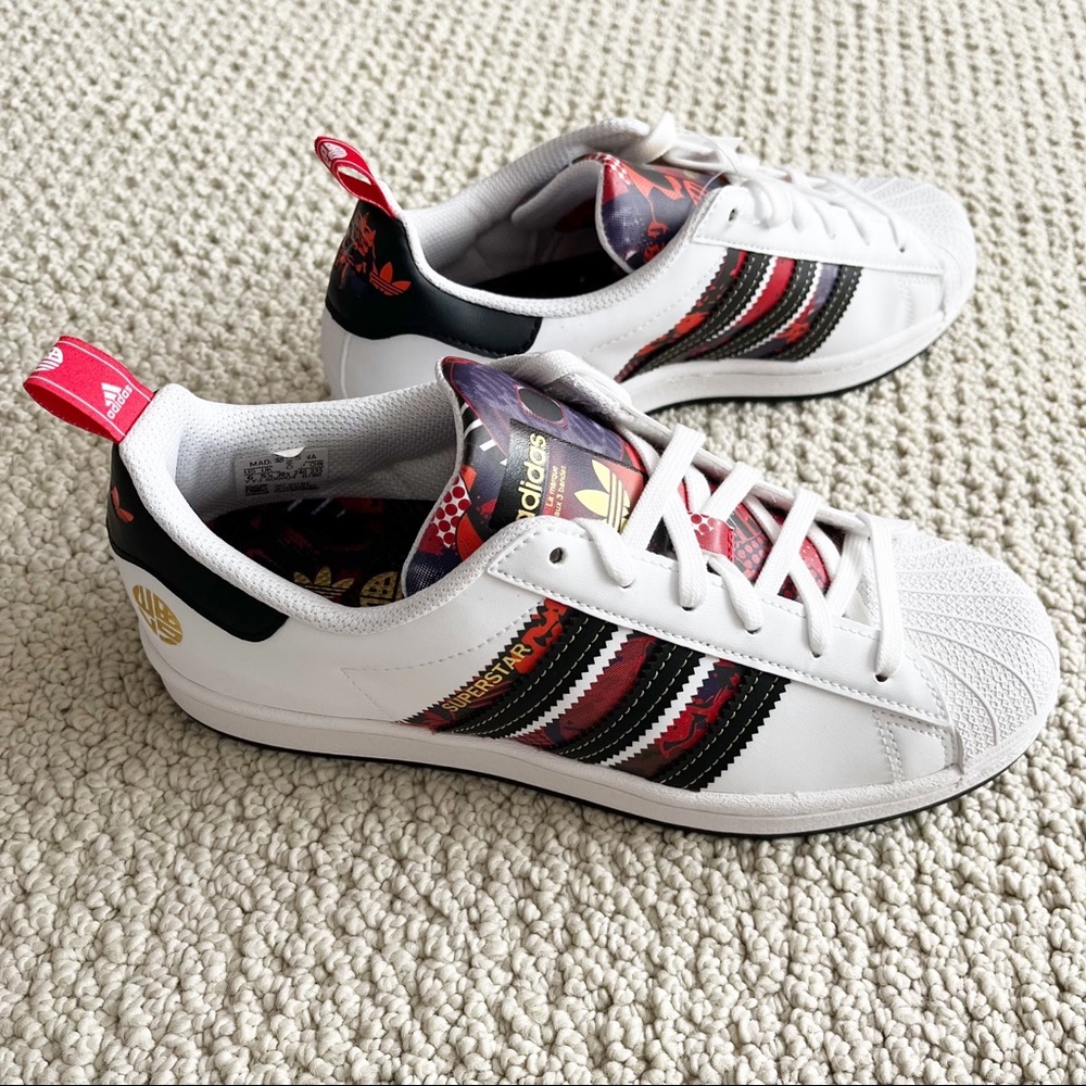 Mens Sz 6 - adidas Superstar Chinese New Year - Year Of The Ox White 2021 Q47184